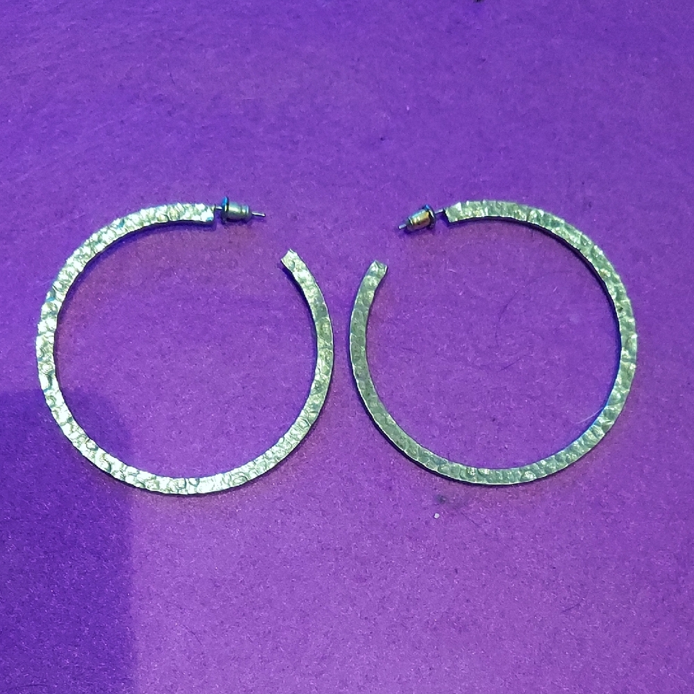 Elegant Silver Hoop Earrings